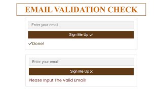 Email Validation Check in HTML CSS & JavaScript Tutorial | Coding Forward
