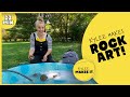 Kylee Makes Rock Art  | Rock Hunting and Painting Video for Kids, Learn Color Mixing, Children's Art