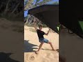 jumping off the sand dunes with the wing shorts