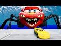 Epic Escape From The Lightning McQueen Mega Spider Eater & Bots Eater McQueen VS McQueen | Beamng