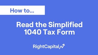 How To Read the Simplified 1040