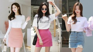 Chân váy| Cách phối đồ với chân váy ngắn cho cô nàng sành điệu| Skirt