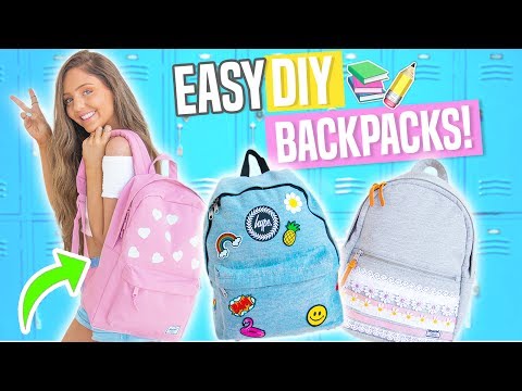 Easy DIY Backpacks for Back To School 2017! Easy DIY Backpacks for Back To School 2017!