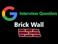 Brick Wall - Leetcode 554 - Python