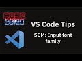 VS Code tips — Changing the font used in the git commit message box