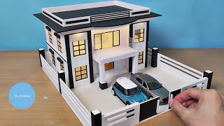 Making A Modern Residential Building Model | Miniature House #22