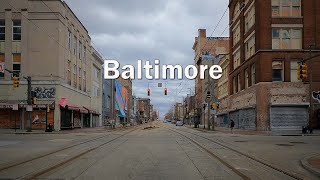 Driving by Baltimore MD 4K (for Treadmill Cycling Workout)