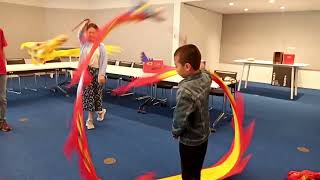 20230826 Little Dragon Dance YangYang at Skokie Library Workshop 舞小龙