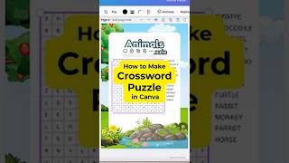 How to Make Crossword Puzzles in Canva #canva #canvatutorial #canvatutorialsforbeginners