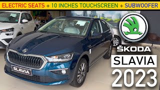 New Skoda SLAVIA 2023-24 - Style MT - New Features - On-road Price - Engine & Transmission Options !