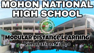 MODULAR DISTANCE LEARNING (Video Simulation) ||Mohon NHS