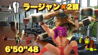 MHWI ラージャン2頭 ランス ソロ 6分50秒 Rajang×2 Lance Solo