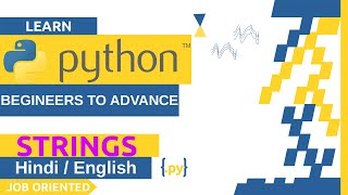 String in Python - Hindi/English | Python Tutorial for Beginners | CodeWithRonny