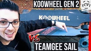 TeamGee SAIL VS Koowheel Gen 2 (Electric Skateboard Comparison)