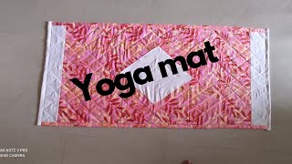 How to make yoga mat at home/बनाये योगामेट घर पर ही आसान तरीके से /reuse of old bedsheet