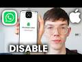 How To Disable WhatsApp Face ID or Passcode Lock On iPhone - Full Guide