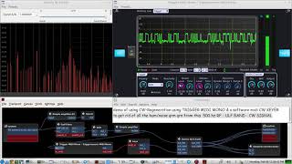 using CW REGENERATION to dig out a ULF RF 500hz CW SIGNAL amidst 60hz hum \u0026 other ULF band noises