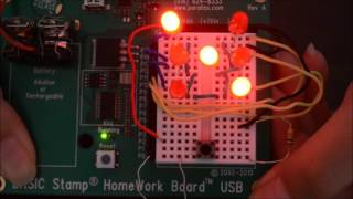 Basic Stamp 2 - Electronic Dice using LEDS