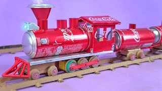 Make an Amazing Mini Train with Rails recycling Soda Cans