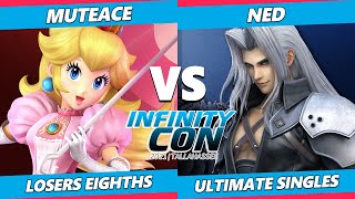 Infinity Con 2021 Top 8 Losers - MuteAce (Peach) Vs. Ned (Sephiroth) SSBU Ultimate Tournament