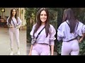 CUTE Nushrat Bharucha Looks LOVELY In LAVENDER As She Arrives For Dance Rehearsals