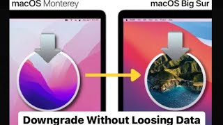 How to Downgrade from macOS Monterey to Catalina or Mojave WITHOUT Time Machine & LOOSING DATA