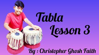 Tabla Lesson #3 l Christopher Ghosh Faith l Tablar Bahaduri l