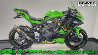 Graves Motorsports 2023 Kawasaki ZX4-RR Fender Eliminator Installation Video