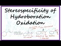 Stereospecificity of Hydroboration oxidation of Alkenes; Lecture-2