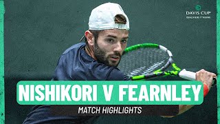 Kei Nishikori vs. Jacob Fearnley | Japan v Great Britain | 2025 Davis Cup Qualifier Match Highlights