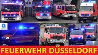 Einsatzfahrten Feuerwehr Düsseldorf - Löschzüge, Pressluft, FF u.v.m. - Teil 2