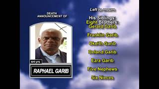 Raphael Garib ~ Medium Obituary