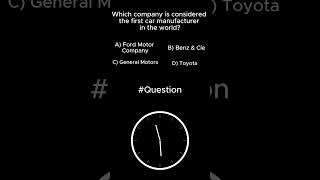 Which company is considered the first car manufacturer in the world? #car #automobile #electriccars