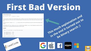 Leetcode 278 | First Bad Version | Coding Interview Problem (Java Solution using Binary Search)