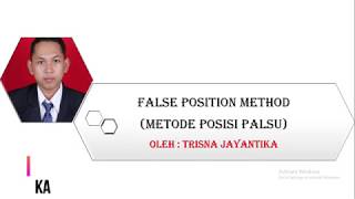 False Position Method (Metode Posisi Palsu)