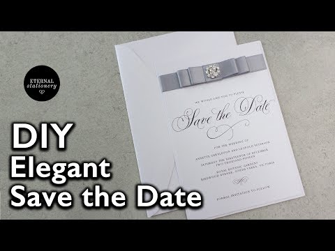 Easy Elegant Save the Date Invitation | Wedding Invitations DIY | Eternal Stationery Easy Elegant Save the Date Invitation | Wedding Invitations DIY | Eternal Stationery