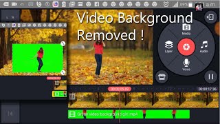 How to remove green screen background video in KineMaster pro