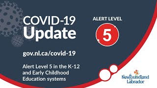 Alert Level 5 in the K-12 and Early Childhood Education Systems