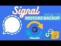 how to restore Signal chat backup on a new phone | how to use signal app