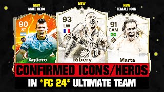 FIFA 24 | ALL NEW CONFIRMED ICONS & HEROES IN EA FC 24! 🆕🔥 ft. Aguero, Sneijder, Marta...