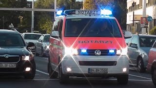 [RETTUNGSGASSE 1A + CHILLIGER NOTARZT] NEF 3 Feuerwehr Bonn FW 3 (HD)