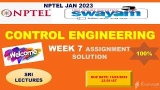 🔥💥WEEK 7💥🔥100%💥 CONTROL ENGINEERING ASSIGNMENT SOLUTION 💥