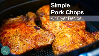 AIR FRYER Pork Chops Simple Recipe in under 10 minutes | EASY and TENDER!