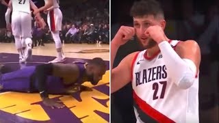 Jusuf Nurkic Calls LeBron James CRYBABY! MOCKING King James!