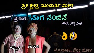 #yakshagana ಶ್ರೀ ಕ್ಷೇತ್ರ ಮಂದಾರ್ತಿ ಮೇಳ(5)  ಪ್ರಸಂಗ ನಾಗ ನಂದನೆ, ಹಾಲಾಡಿ ಸತೀಶ್ ಅವರು ಕಾಳಮ್ಮನ ಪಾತ್ರಿ ಯಾಗಿ 👌🤣