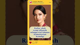 Raline Shah resmi dilantik sebagai staf khusus Kementerian Kondisi #shorts #artis