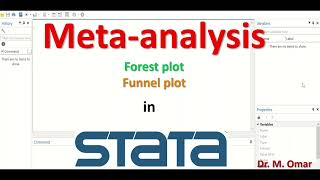 Meta analysis forest plot funnel plot in STATA