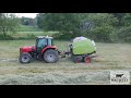 baling the first hay of 2020