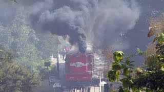 Volcanic Smoke Eruption by Red YDM 4 - Indian Railways