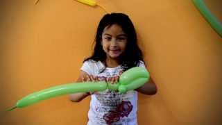 Caterpillar Balloon and Static Electricity